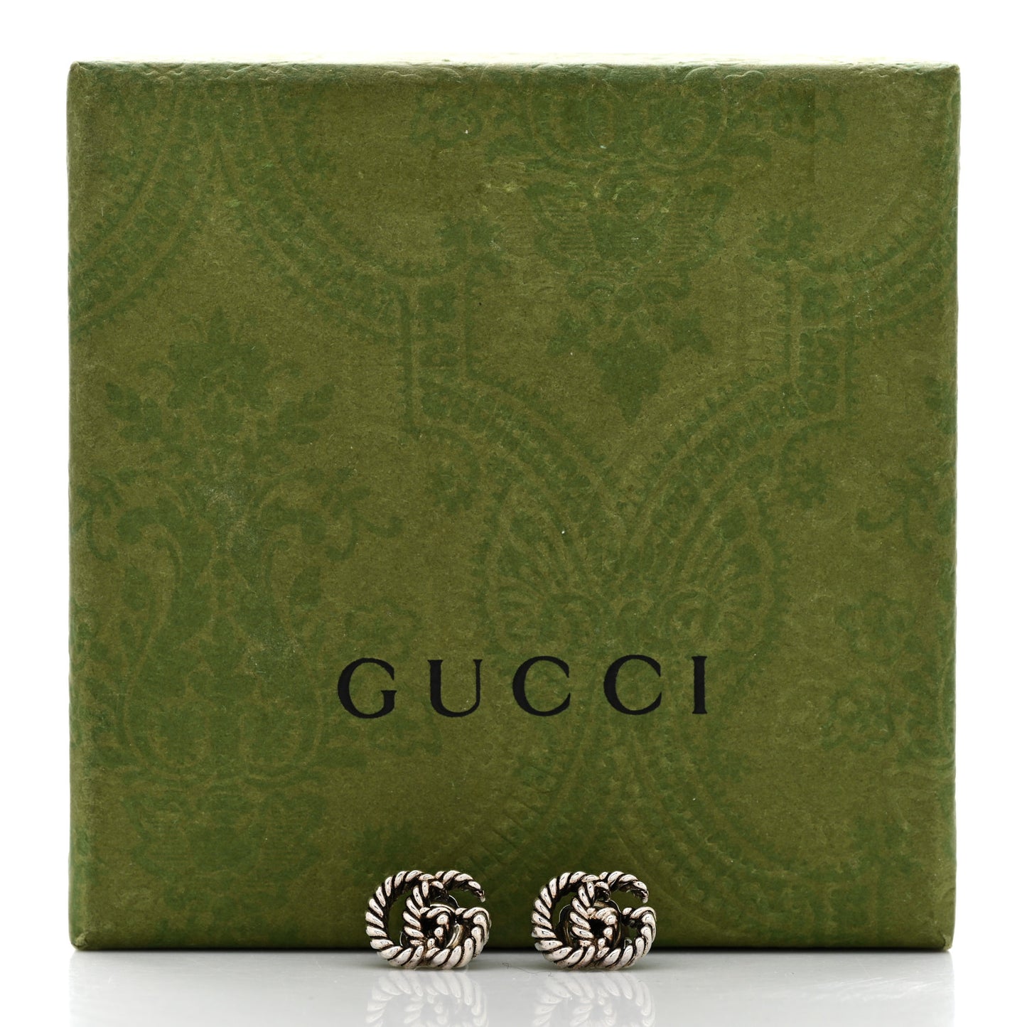 Sterling Silver Torchon Double G Earrings