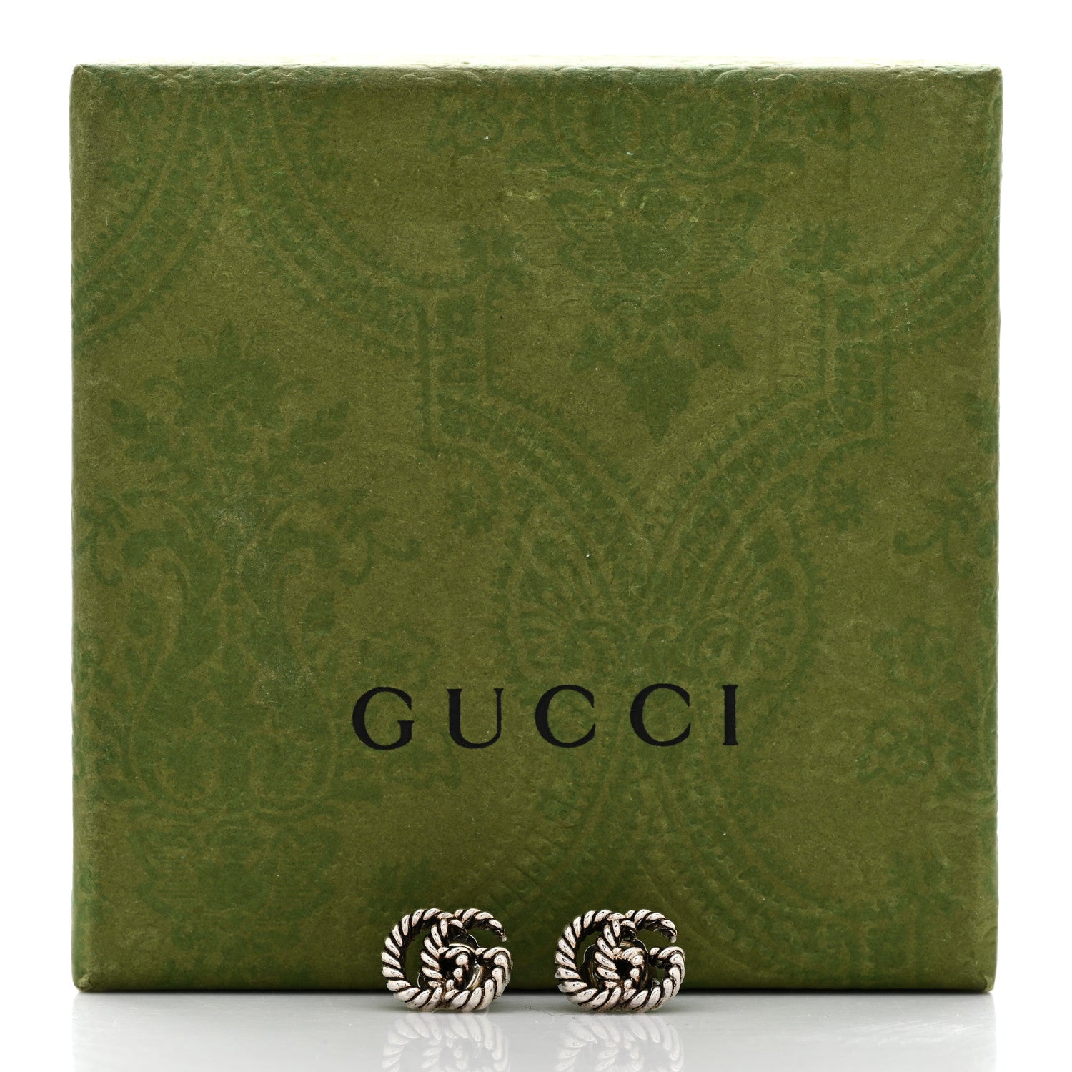 Gucci Sterling Silver Torchon Double G Earrings 6 of 6