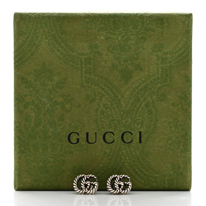 Gucci Sterling Silver Torchon Double G Earrings 6 of 6