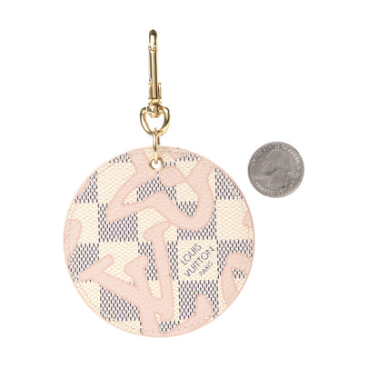 Louis Vuitton Damier Azur Tahitienne Bag Charm Key Ring 2 of 6