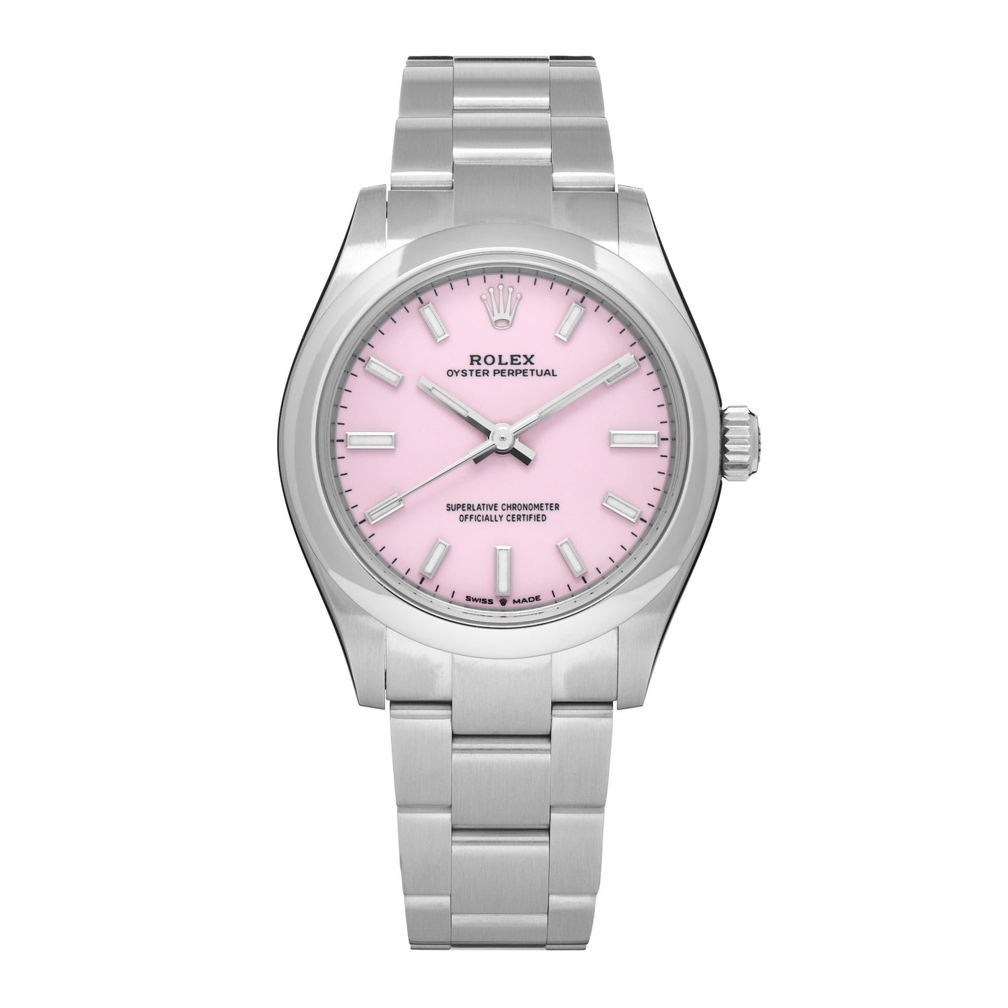 Stainless Steel 31mm Oyster Perpetual Watch Candy Pink 277200