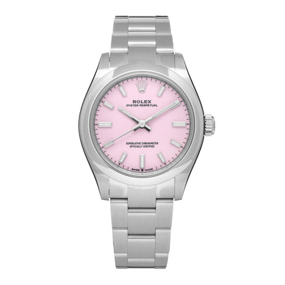 Rolex Stainless Steel 31mm Oyster Perpetual Watch Candy Pink 277200 1 of 5