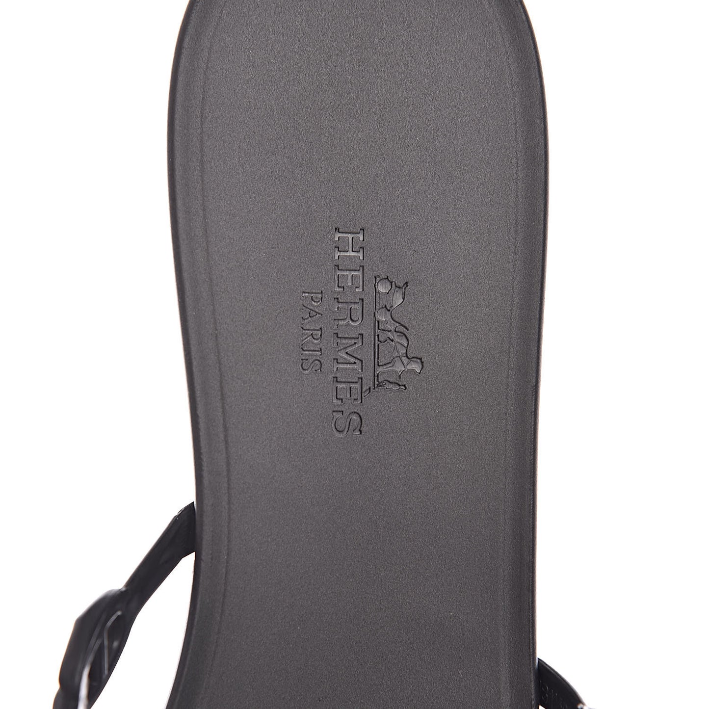 Rubber Chaine d'Ancre Rivage Sandals 37 Black