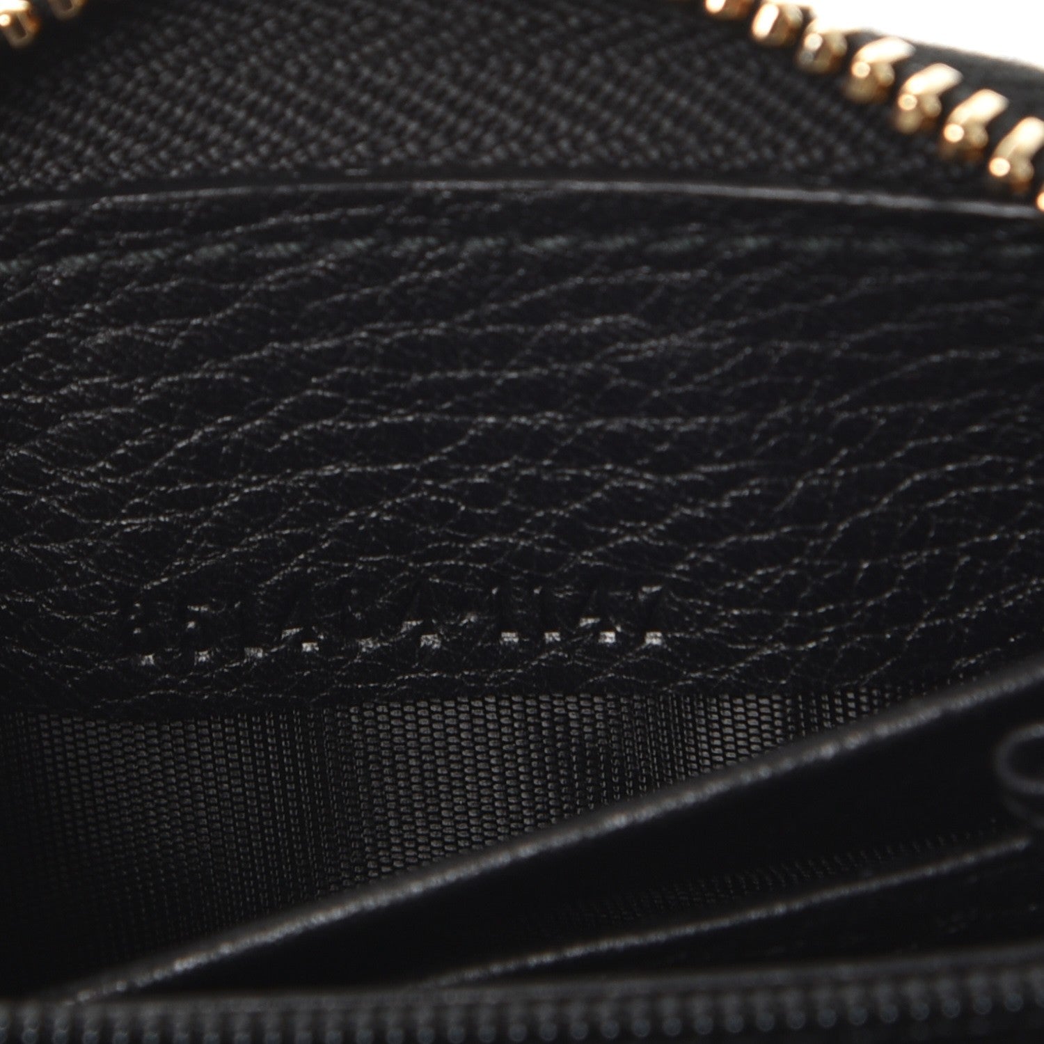 Gucci Pebbled Calfskin Soho Compact Disco Zip Around Wallet Black 7 of 8
