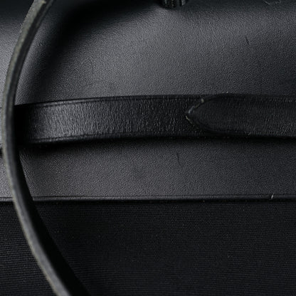 Hermes Toile Vache Calfskin Herbag 39 MM Black 17 of 25