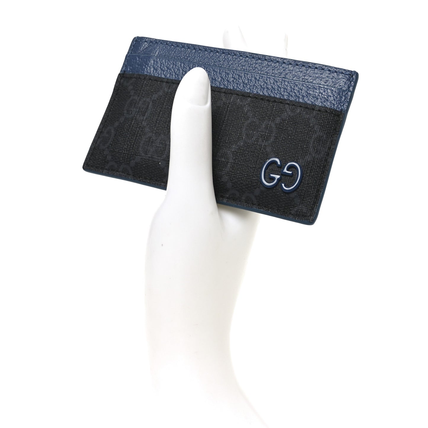 GG Supreme Monogram Bi-Color Card Holder