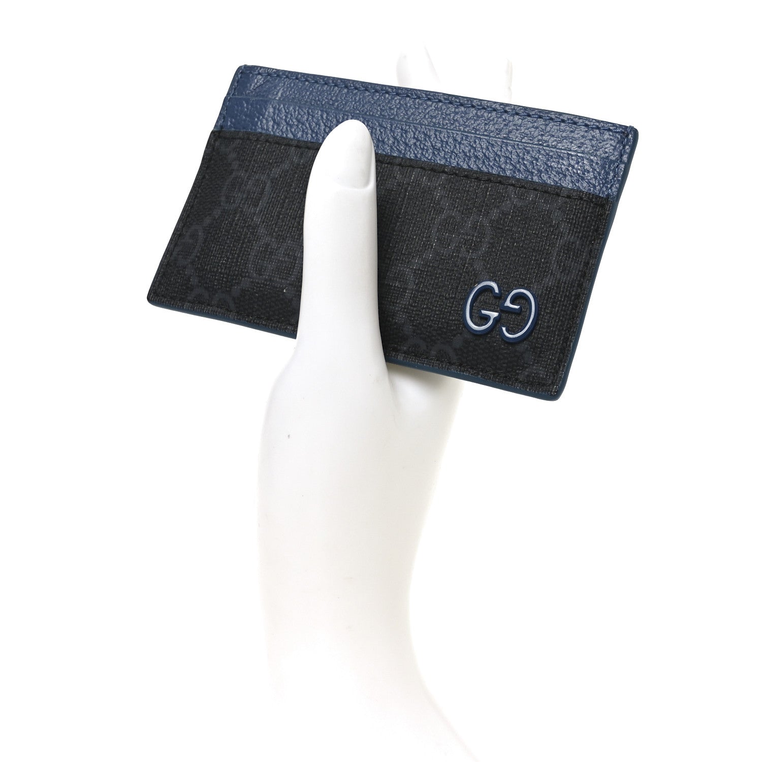 Gucci GG Supreme Monogram Bi-Color Card Holder 2 of 7