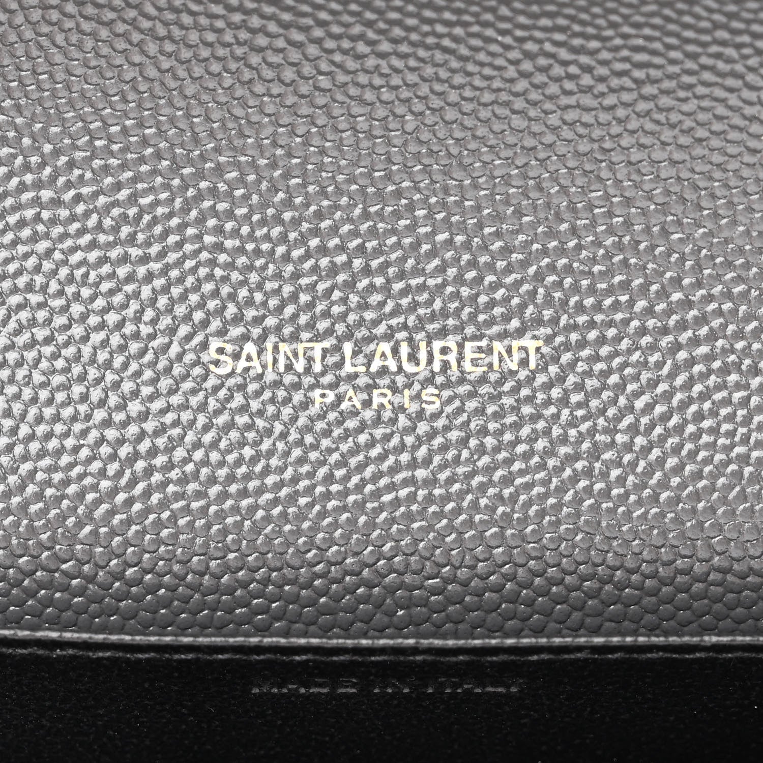 Saint Laurent Grain De Poudre Uptown Chain Wallet Storm 7 of 12