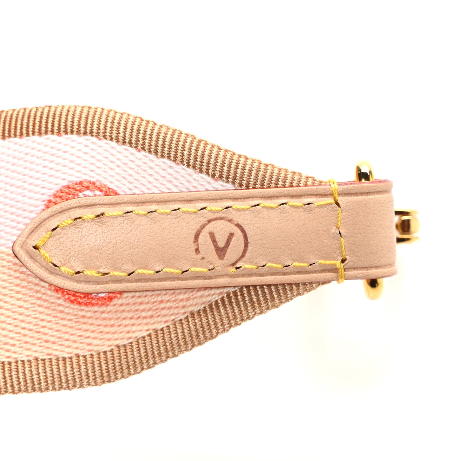 Louis Vuitton Jacquard Speedy Bandouliere 20 Shoulder Strap Pink Orange 4 of 4