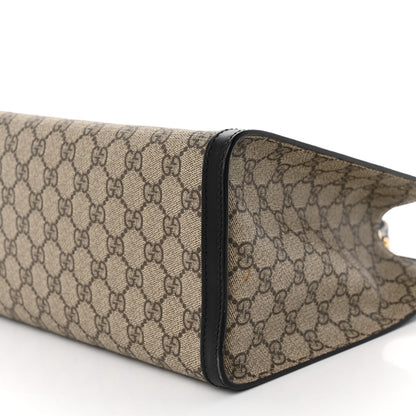 Gucci GG Supreme Monogram Medium Padlock Tote Black 10 of 10