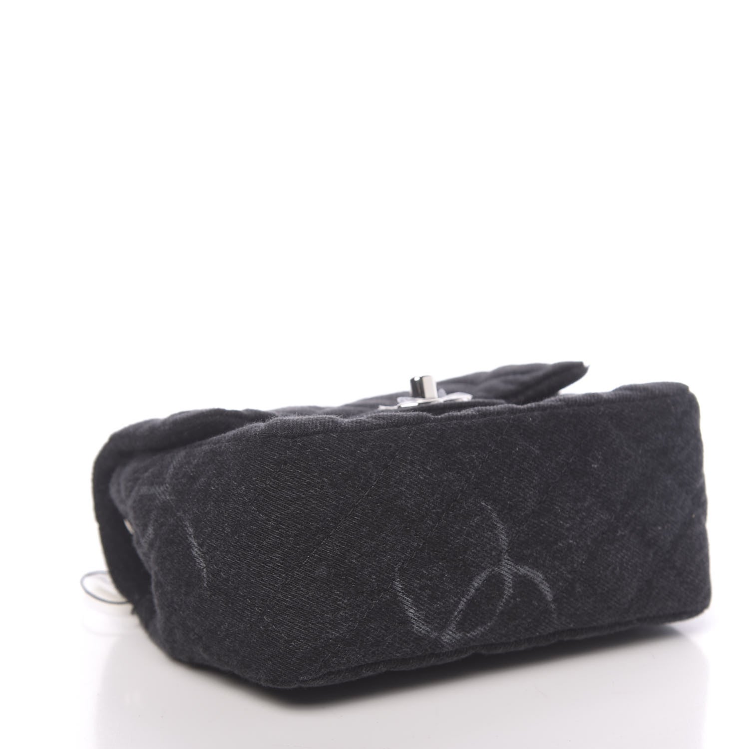 Chanel Denim CC Quilted Mini Square Flap Black 4 of 11