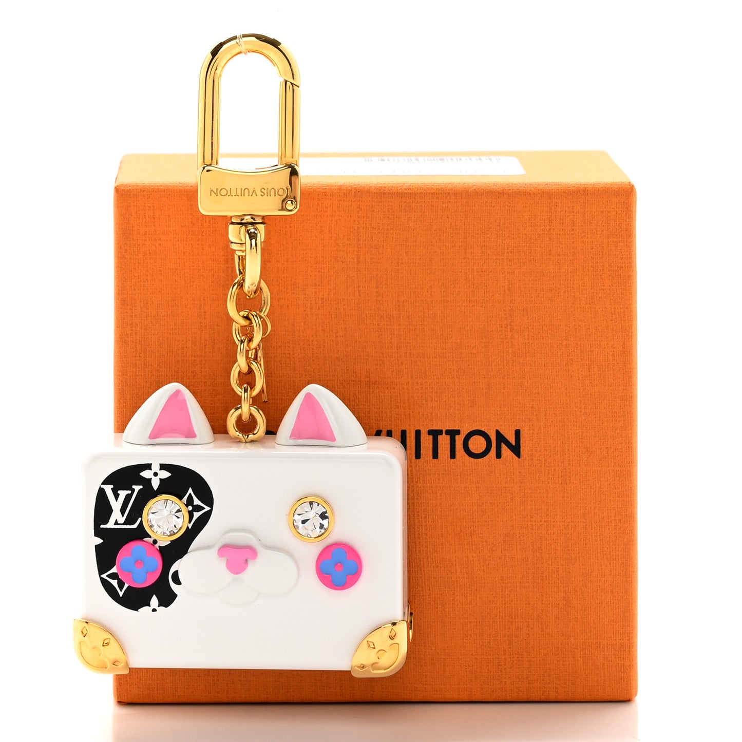 Resin Crystal Catrunk Bag Charm Keyring