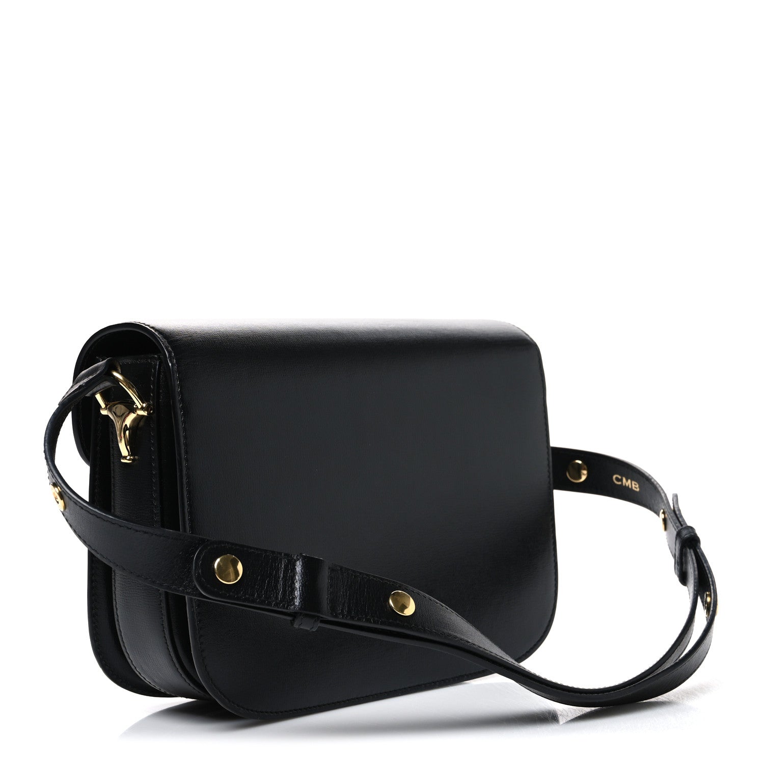 Gucci Azalea Calfskin Horsebit 1955 Shoulder Bag Black Black 3 of 11