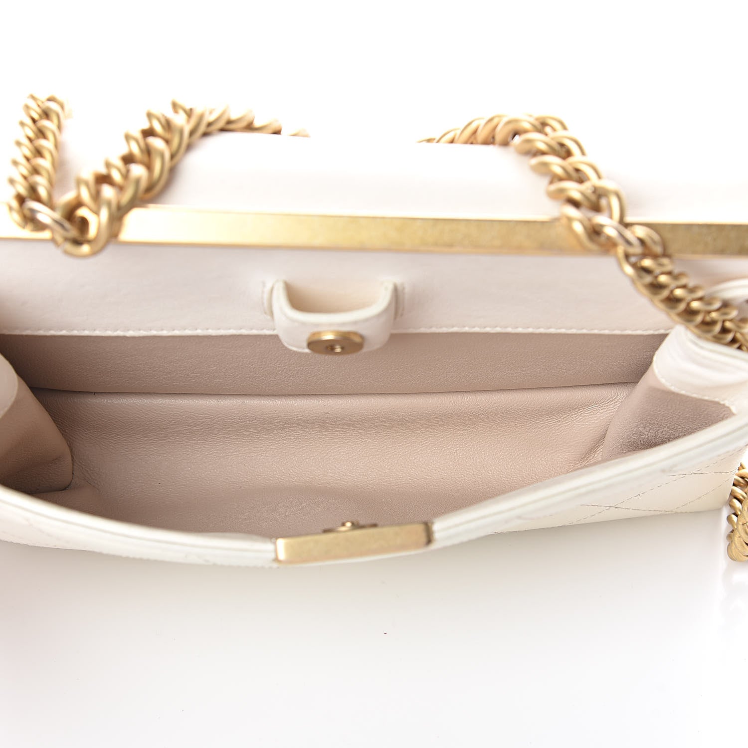 Chanel Lambskin Quilted Small Coco Lux Flap White 9 of 12