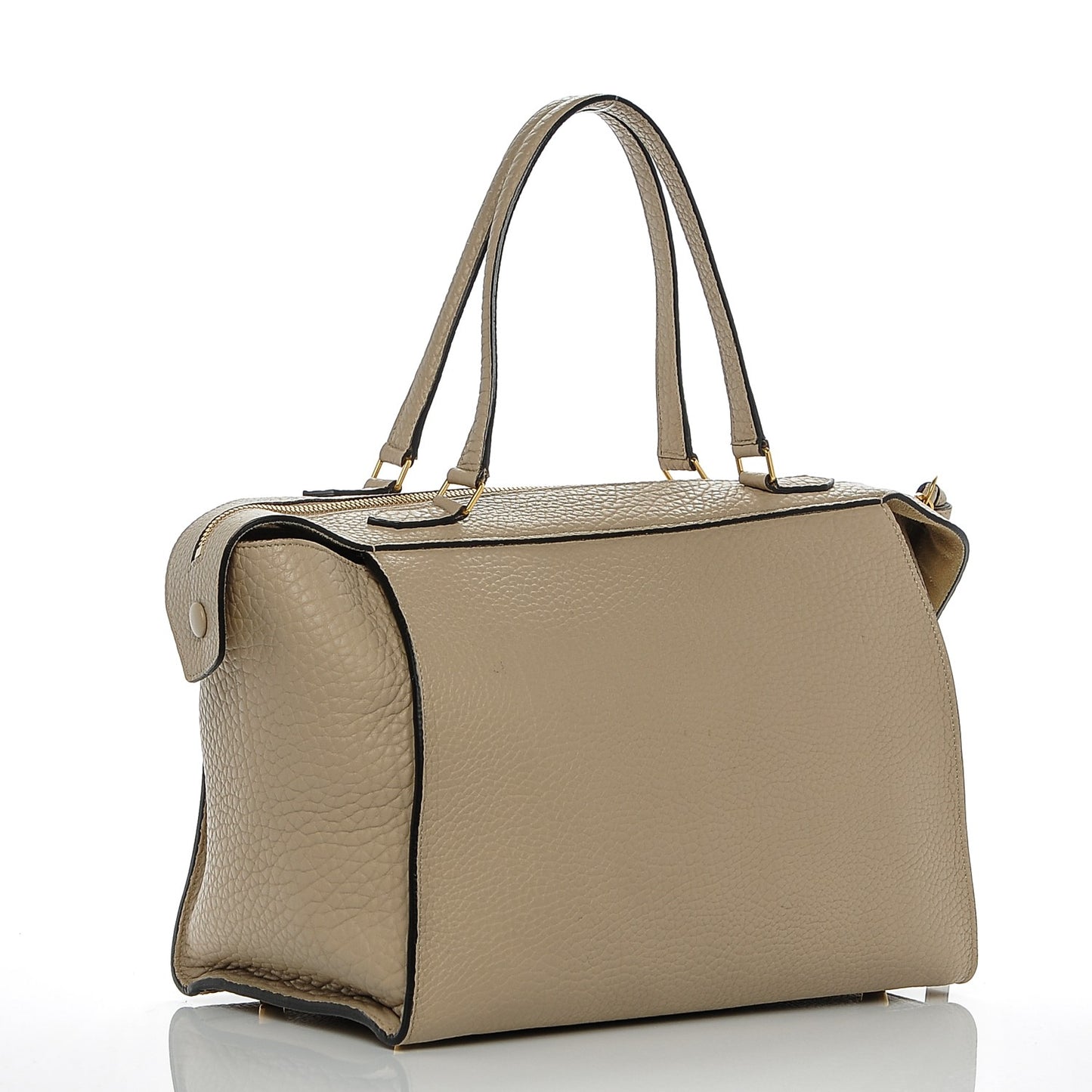 Bullhide Calfskin Small Ring Bag Dune