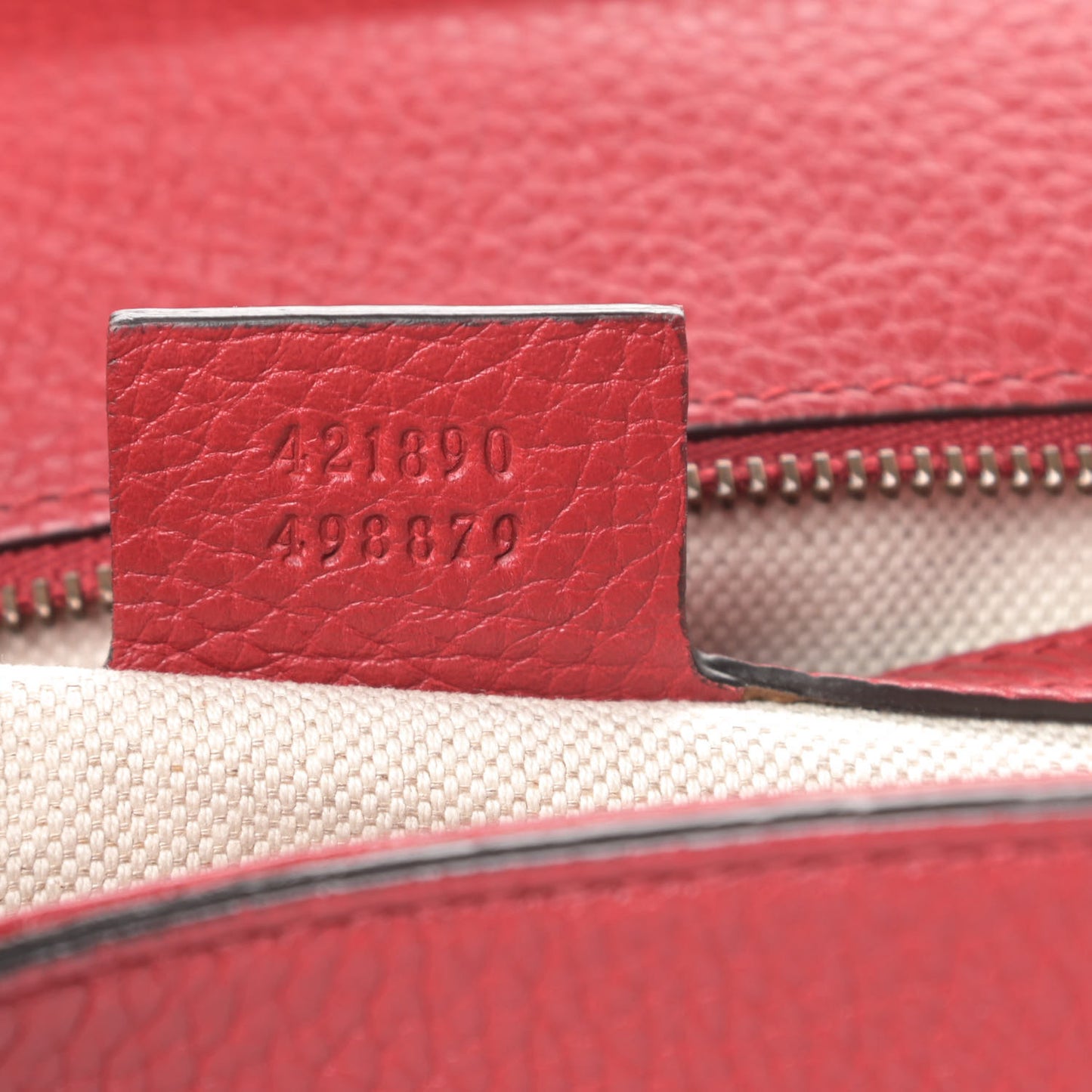 Calfskin Small GG Marmont Top Handle Bag Vulcanic Red
