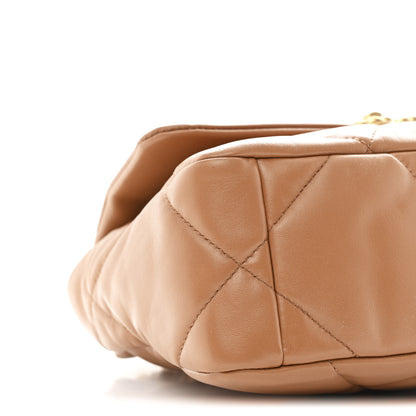 Chanel Lambskin Quilted Medium Chanel 19 Flap Brown 9 of 11