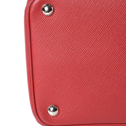 Prada Saffiano Cuir Twin Tote Fuoco 9 of 14