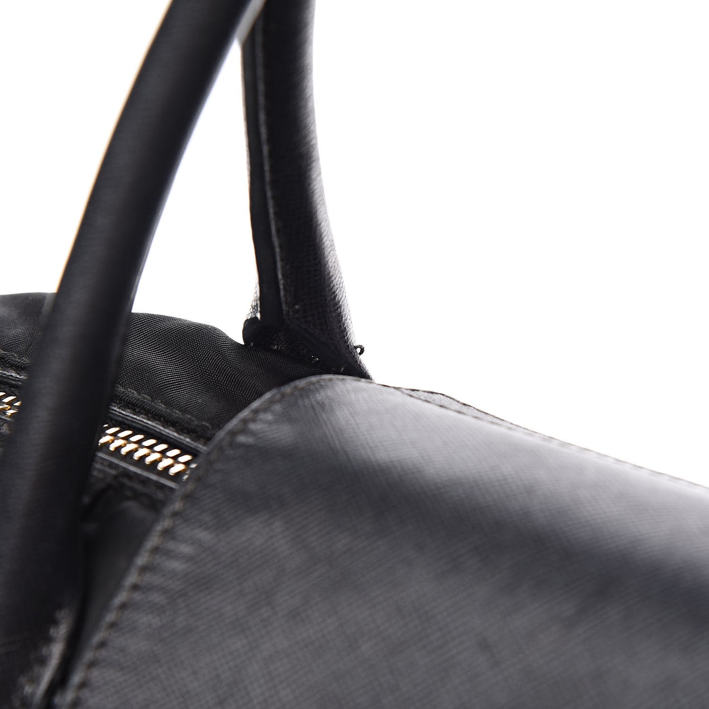 Tessuto Nylon Saffiano Tote Black