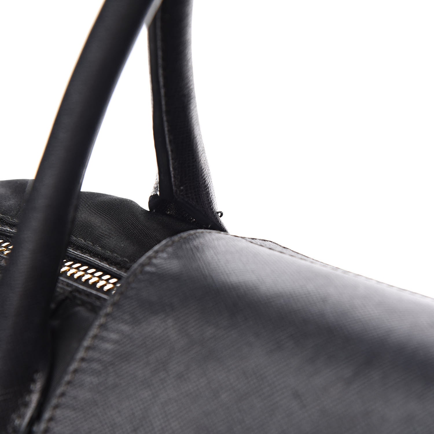 Prada Tessuto Nylon Saffiano Tote Black 9 of 15