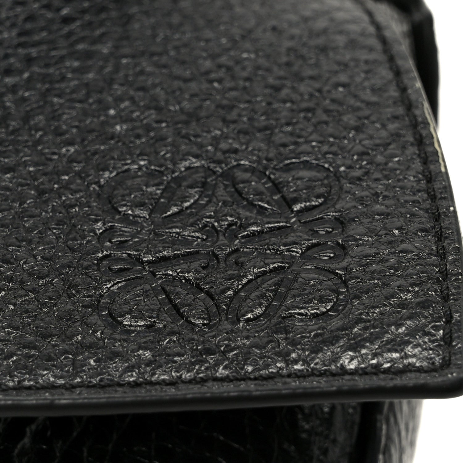 Loewe Grained Calfskin Large Puzzle Edge Bag Black 7 of 10