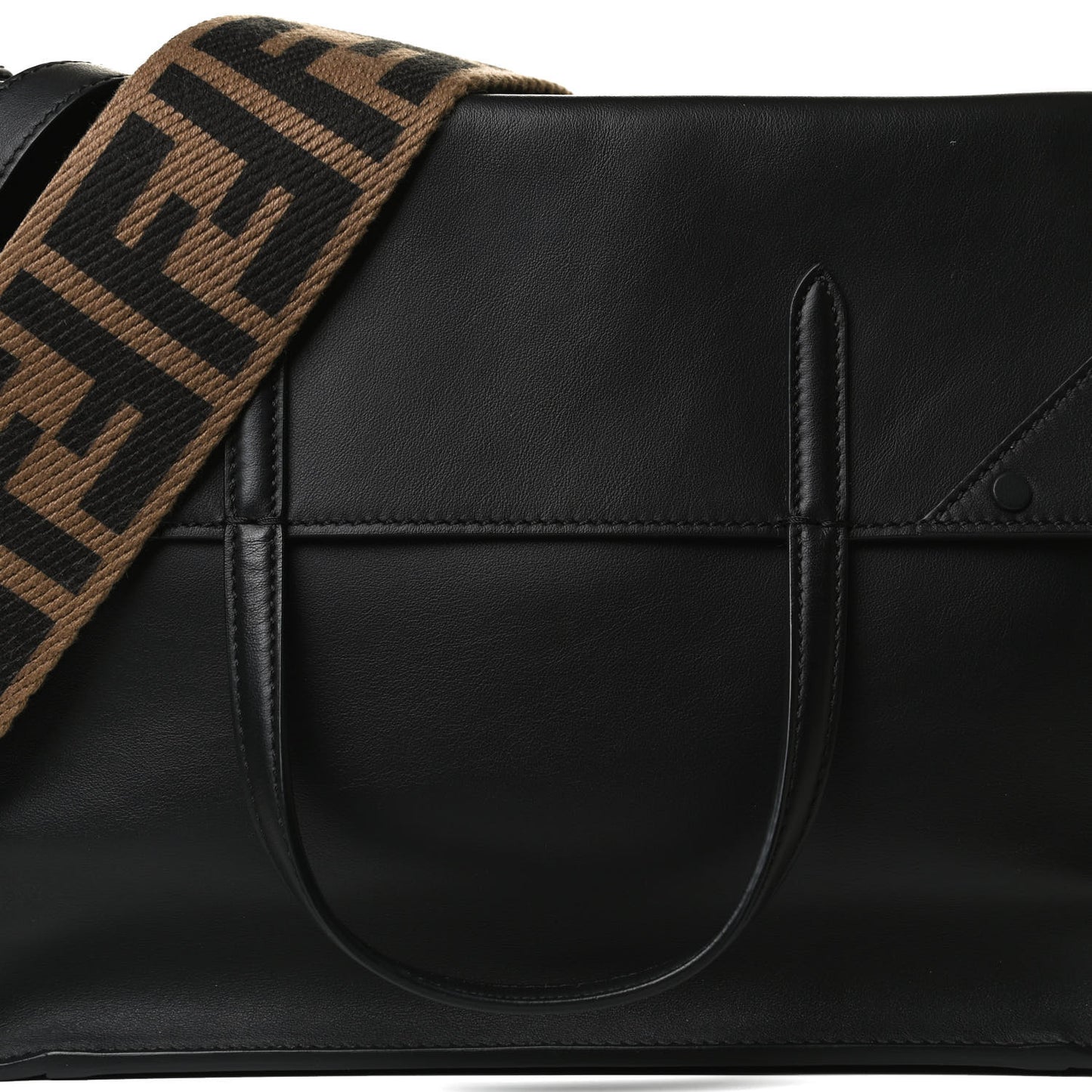 Vitello Grace Matte Large Flip Tote Black
