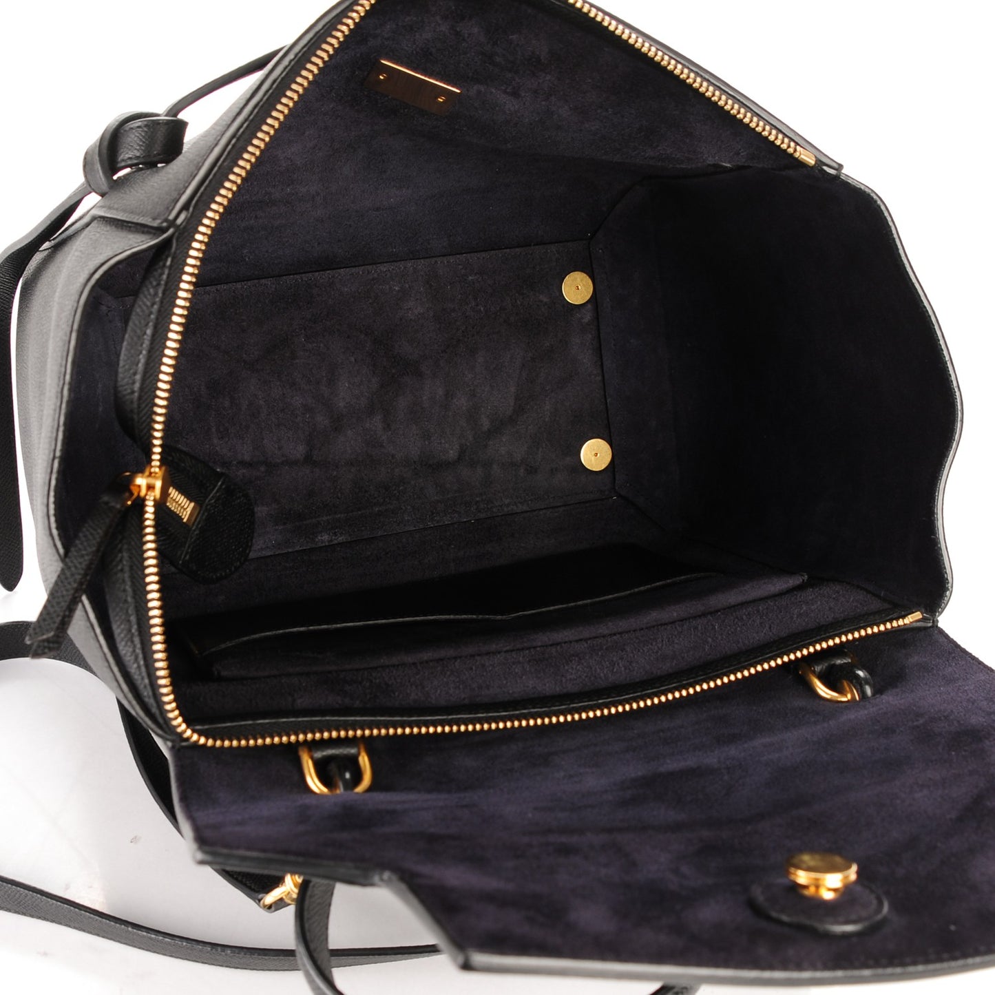 Grained Calfskin Mini Belt Bag Black