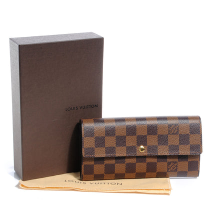Louis Vuitton Damier Ebene Sarah Wallet 5 of 9