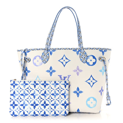 Louis Vuitton Monogram Giant By The Pool 2.0 Neverfull MM Blue 1 of 9