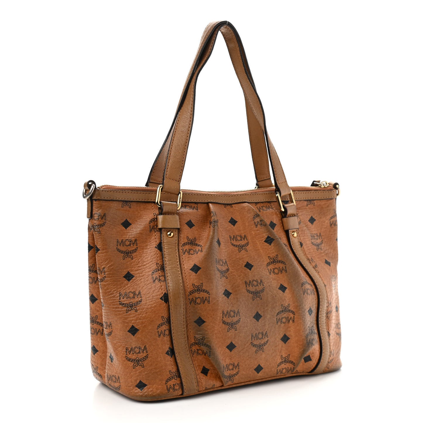 Visetos Medium Essentials Shopper Tote Cognac