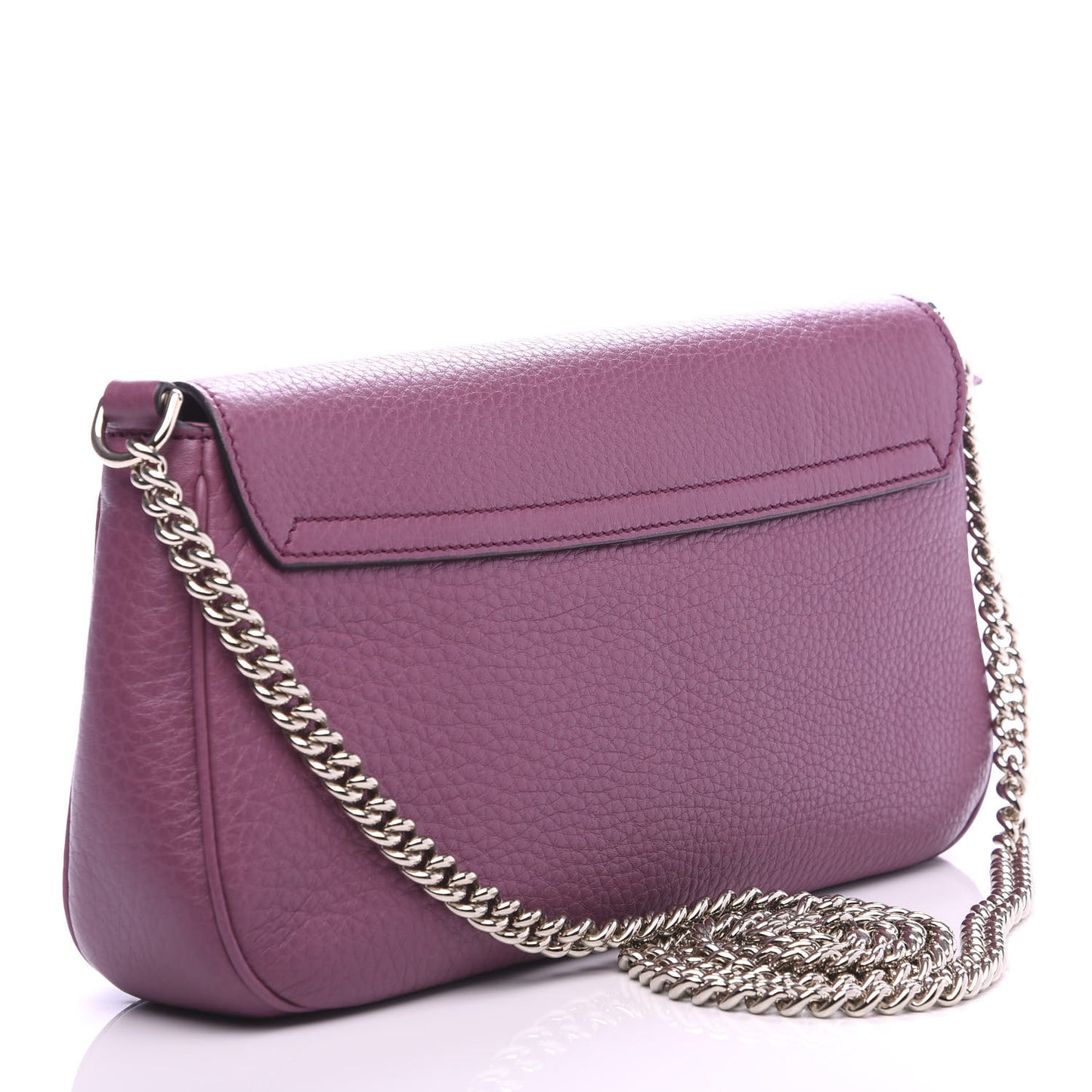 Pebbled Calfskin Medium Soho Flap Crossbody Peonia Flower