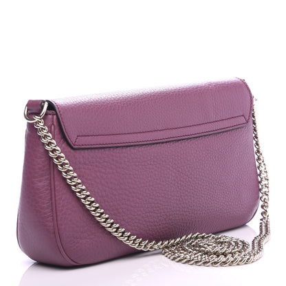 Gucci Pebbled Calfskin Medium Soho Flap Crossbody Peonia Flower 2 of 10