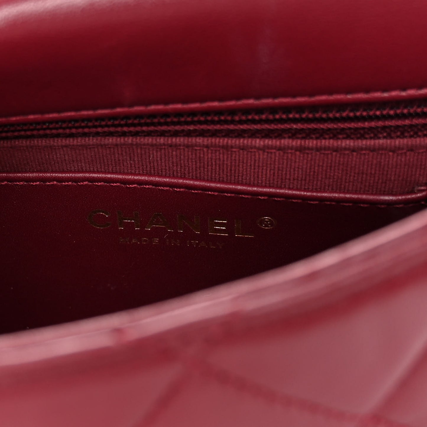 Lambskin Quilted Small Fancy Jewel Flap Burgundy