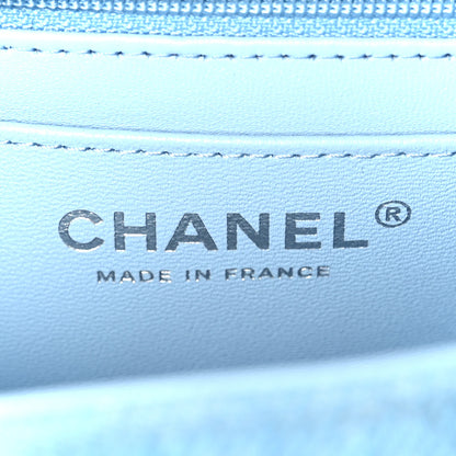 Chanel Denim Quilted Mini Rectangular Flap Blue 6 of 12