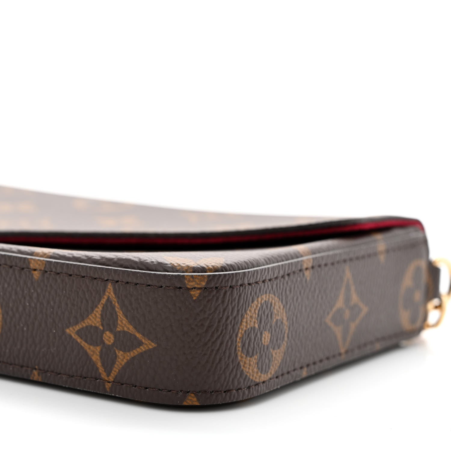 Louis Vuitton Monogram Pochette Felicie Chain Wallet Fuchsia 12 of 12