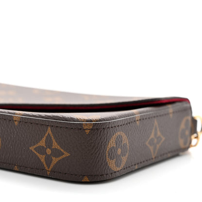 Louis Vuitton Monogram Pochette Felicie Chain Wallet Fuchsia 12 of 12