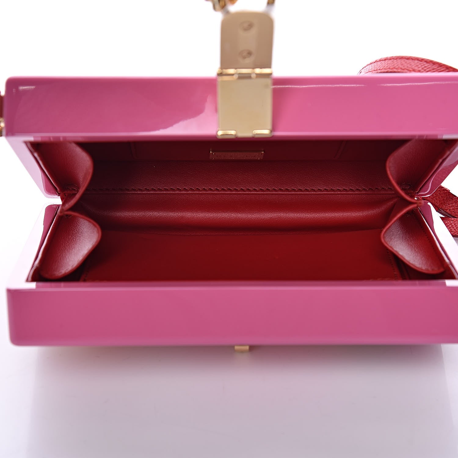Dolce & Gabbana Acrylic Fruit Print Dolce Box Clutch Pink 5 of 9