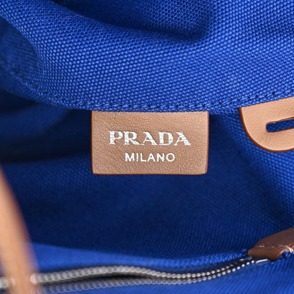 Prada Canapa Small Shopping Tote Cobalto 6 of 11