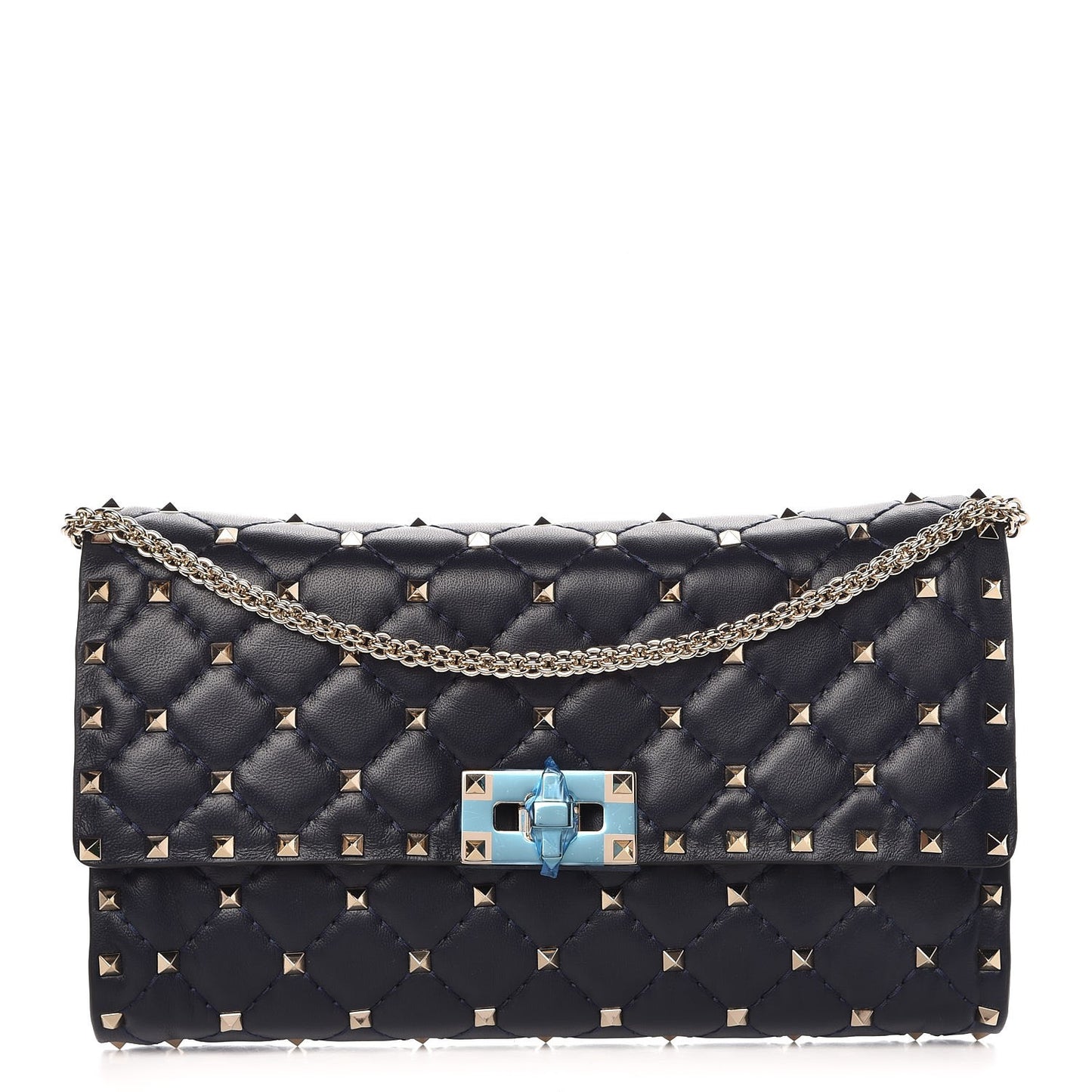 Nappa Rockstud Spike Wallet on Chain Marine