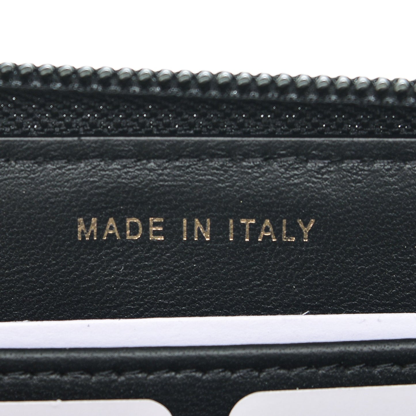 Lambskin Quilted Boy Zip Around Wallet Black