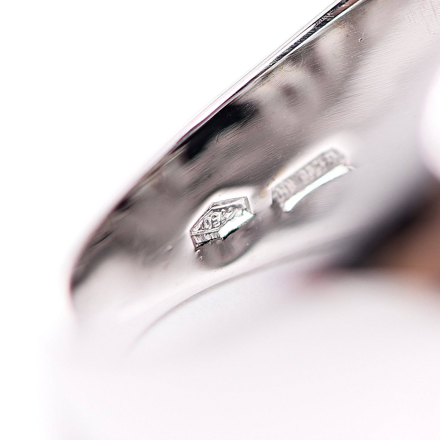 Bulgari 18K White Gold Black Onyx Pyramide Ring 55 7.25 6 of 6