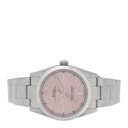 Rolex Stainless Steel 34mm Oyster Perpetual Watch Pink 124200 2 of 5