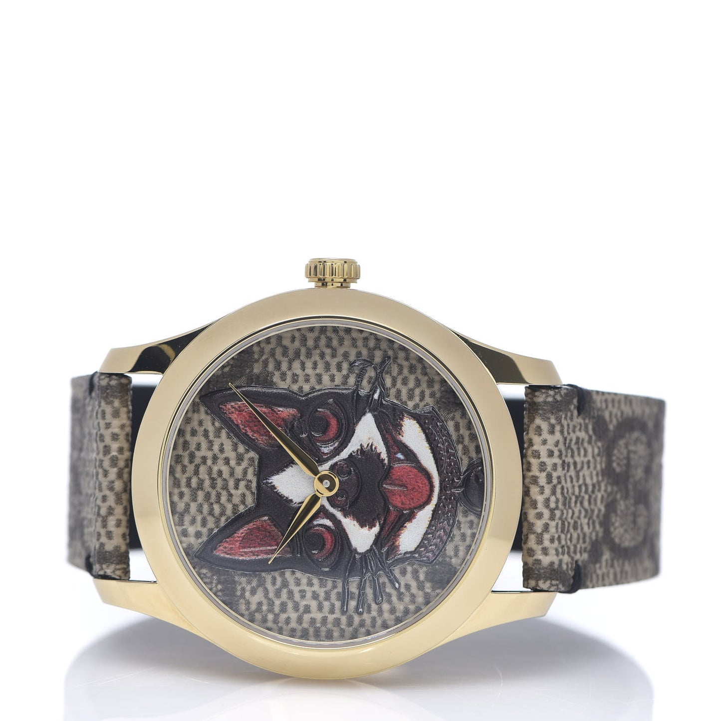 Stainless Steel Canvas 38mm G-Timeless GG Supreme Bosco Quartz Watch Brown