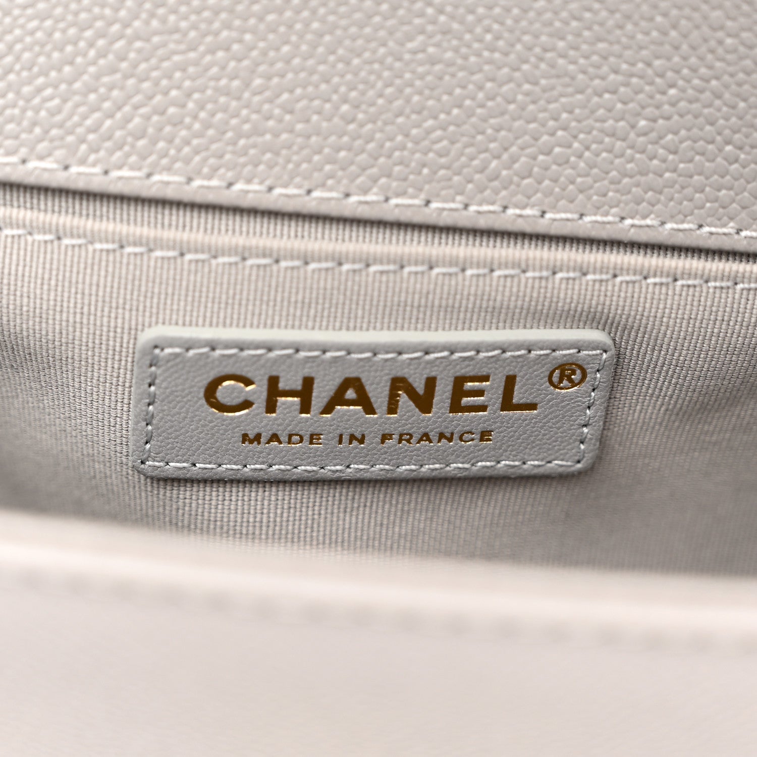 Chanel Caviar Quilted Chain Around Medium Boy Flap Grey 6 of 11