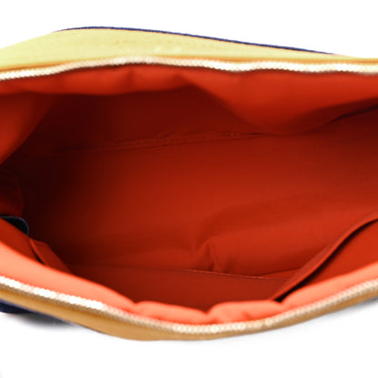 Hermes Cotton Canvas Bolide Travel Cosmetic Pouch 5 of 8