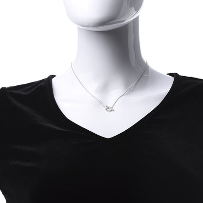 Hermes 18K White Gold Diamond Finesse Pendant Necklace 2 of 5