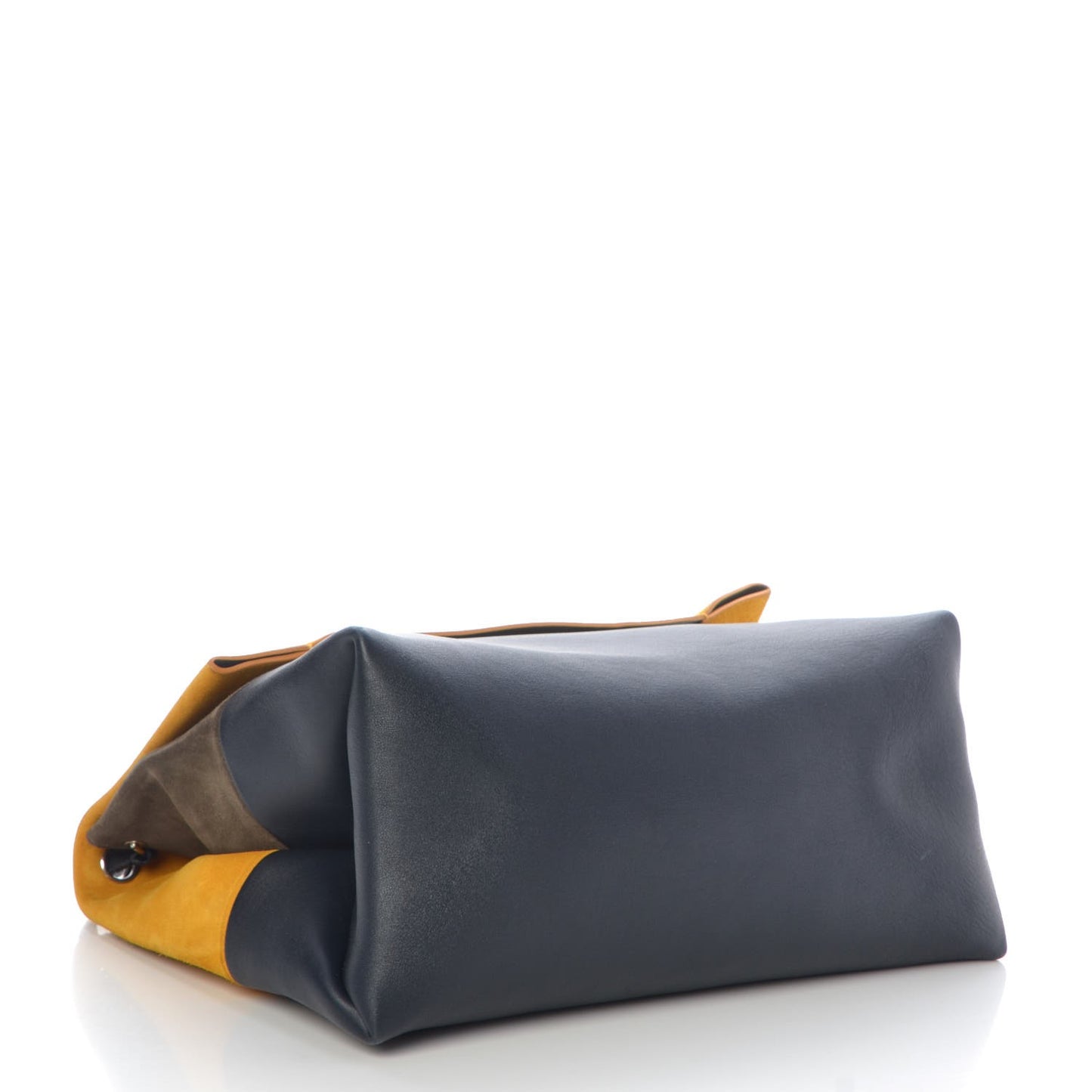 Calfskin Suede All Soft Shoulder Bag Amber