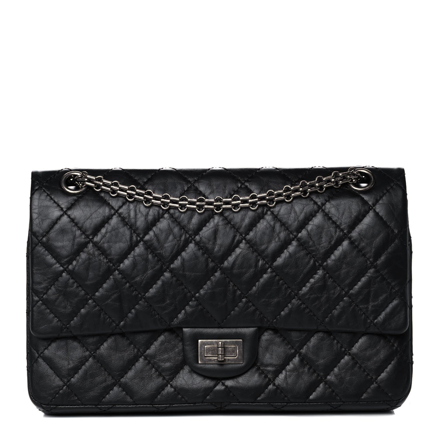 Chanel Aged Calfskin Quilted 2.55 Reissue 226 Flap Black 1 of 13