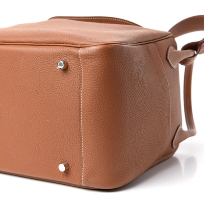 Hermes Taurillon Clemence Lindy 34 Gold 8 of 9