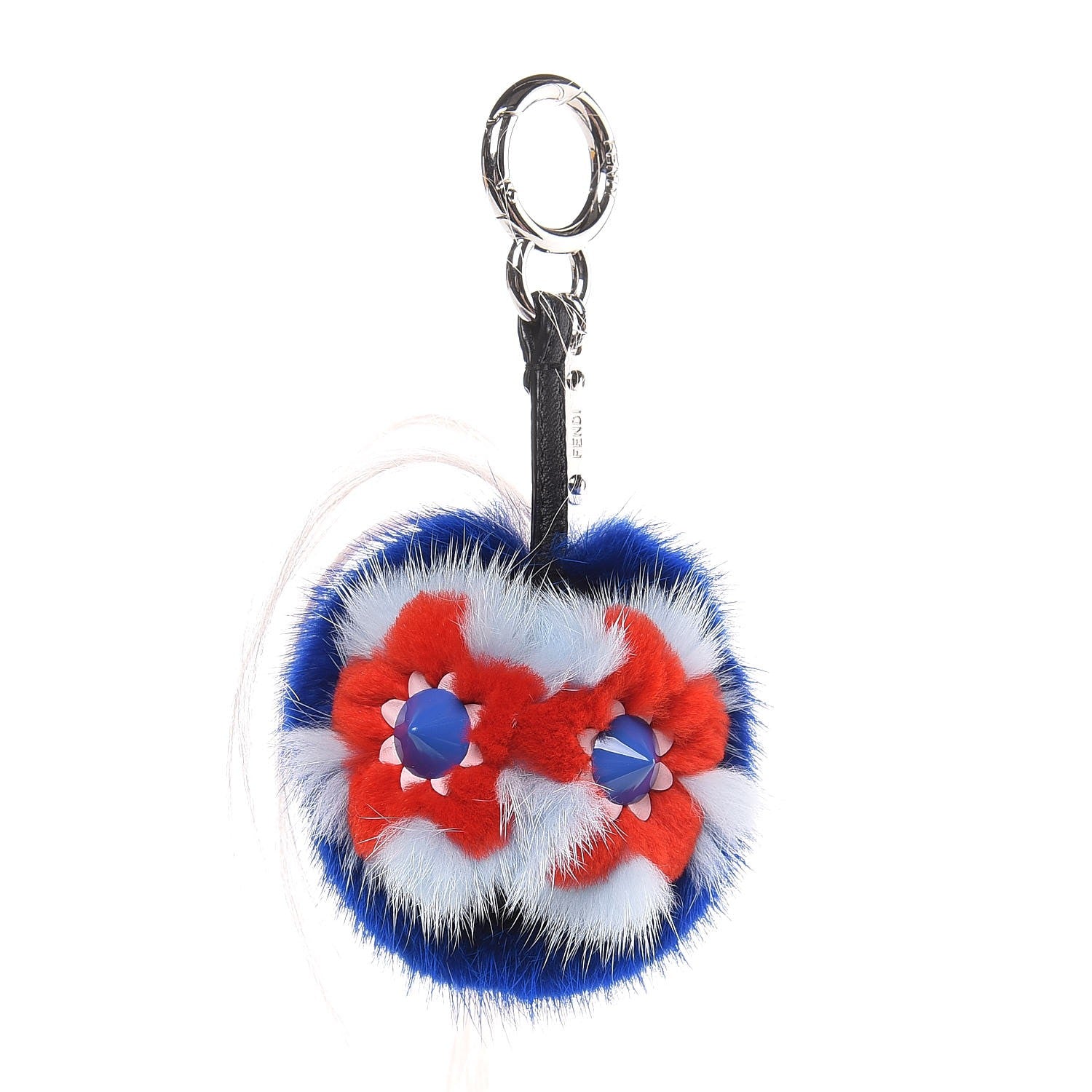 Fendi Fox Fur Monster Flowery Mini Bag Bug Charm Blue Multicolor 1 of 5